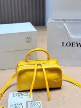 💛Vibrant Yellow Loewe Cushion Tote Bag for Style